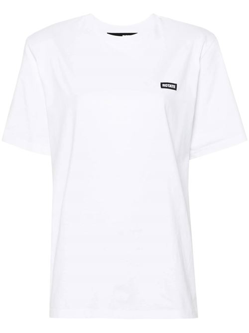 White organic cotton t-shirt ROTATE BIRGERCHR | 112880400BCR1523400